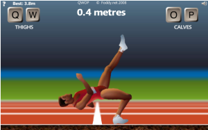QWOP will, sadly, not be one of the events held at the competition. 